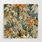 Countryside Bloom Floral Cottage Allure Wood Wall Art Gallery Image 1