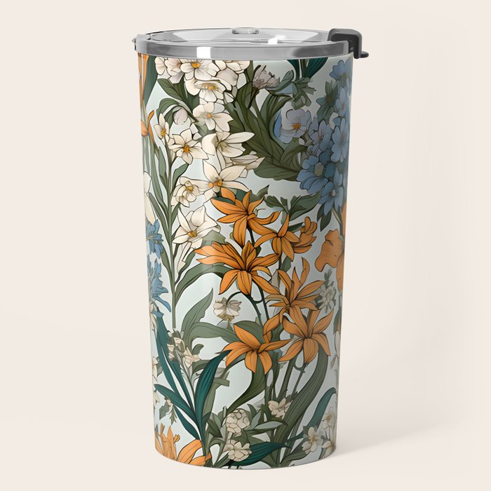Countryside Bloom Floral Cottage Allure Travel Mug Gallery Image 2