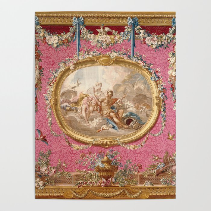 Romantic Venus French Louis XIV Tapestry by Francois Boucher Poster Gallery Image 4