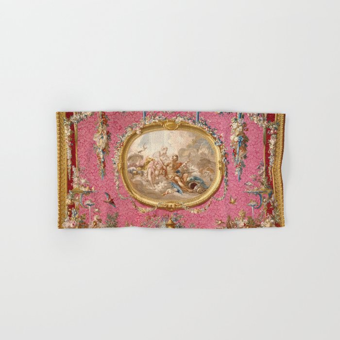 Romantic Venus French Louis XIV Tapestry by Francois Boucher Bath Towel Gallery Image 1