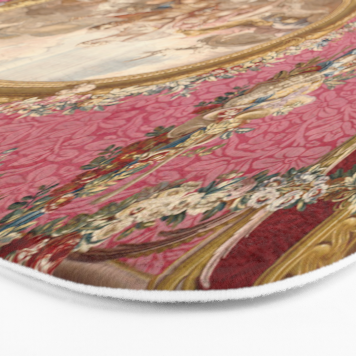 Romantic Venus French Louis XIV Tapestry by Francois Boucher Bath Mat Gallery Image 3