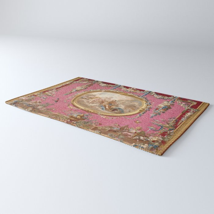 Romantic Venus French Louis XIV Tapestry by Francois Boucher Rug Gallery Image 3