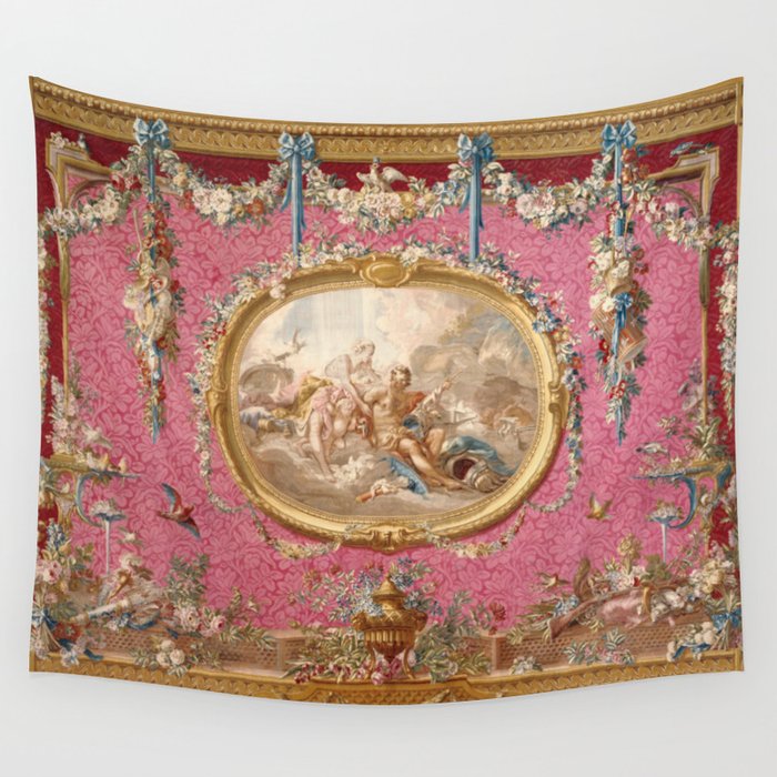 Romantic Venus French Louis XIV Tapestry by Francois Boucher Wall Tapestry Gallery Image 1