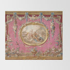 Romantic Venus French Louis XIV Tapestry by Francois Boucher Throw Blanket Gallery Image 2