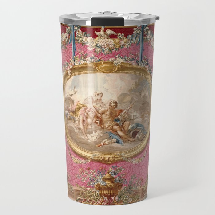 Romantic Venus French Louis XIV Tapestry by Francois Boucher Travel Mug Gallery Image 1