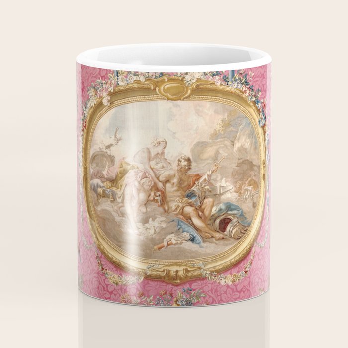 Romantic Venus French Louis XIV Tapestry by Francois Boucher Coffee Mug Gallery Image 4