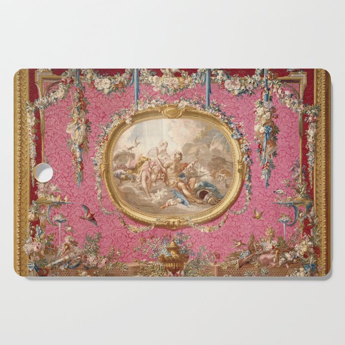 Romantic Venus French Louis XIV Tapestry by Francois Boucher Cutting Board Gallery Image 1