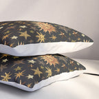 Vintage Collage Print in Black Pillow Sham Gallery Image 3