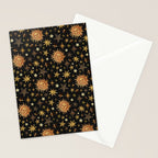 Vintage Collage Print in Black Stationery Card Gallery Image 2
