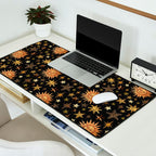 Vintage Collage Print in Black Desk Mat Gallery Image 2