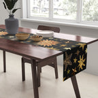 Vintage Collage Print in Black Table Runner Gallery Image 2