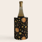 Vintage Collage Print in Black Wine Chiller Gallery Image 1