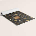 Vintage Collage Print in Black Yoga Mat Gallery Image 2