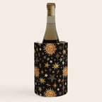 Vintage Collage Print in Black Wine Chiller Gallery Image 2
