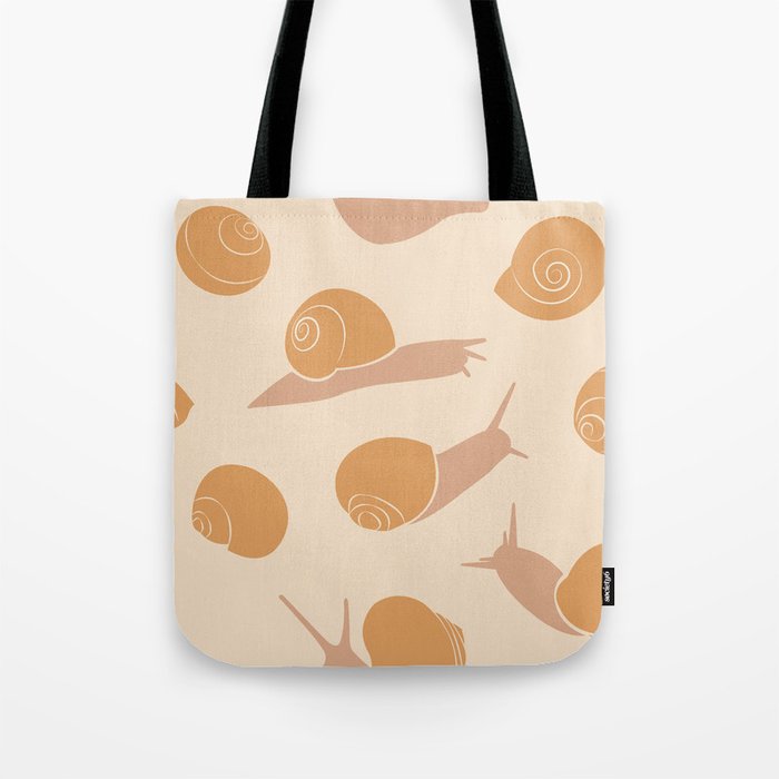 Retro Snail Pattern Tote Bag Gallery Image 1