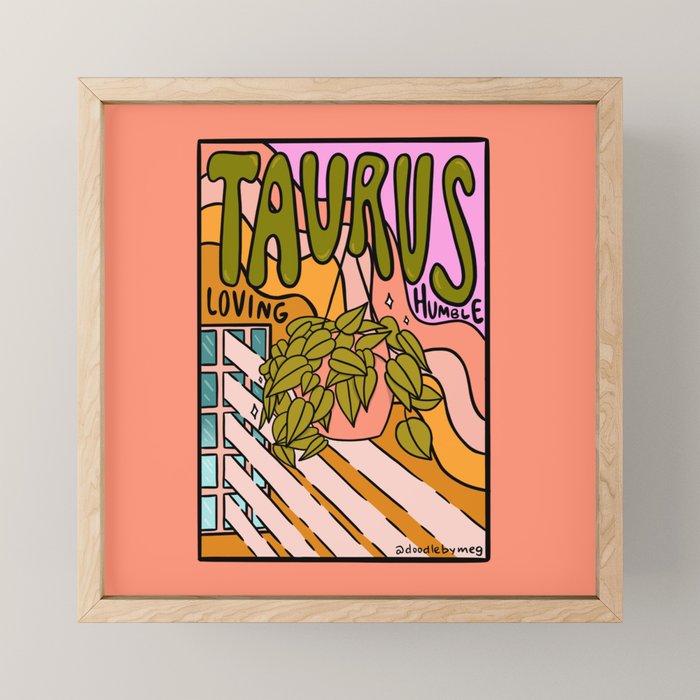 Taurus Plant Mini Art Print Gallery Image 1