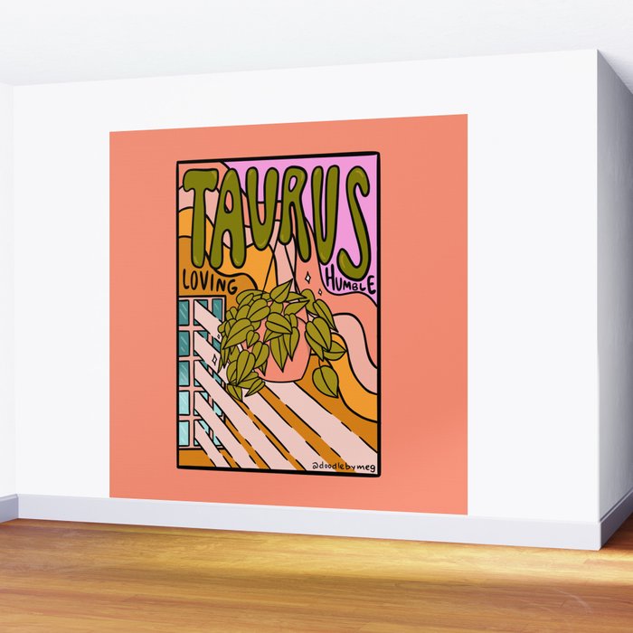 Taurus Plant Wall Mural Gallery Image 2