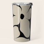 Vanilla Flower black Travel Mug Gallery Image 2