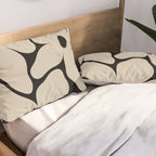Vanilla Flower black Pillow Sham Gallery Image 2