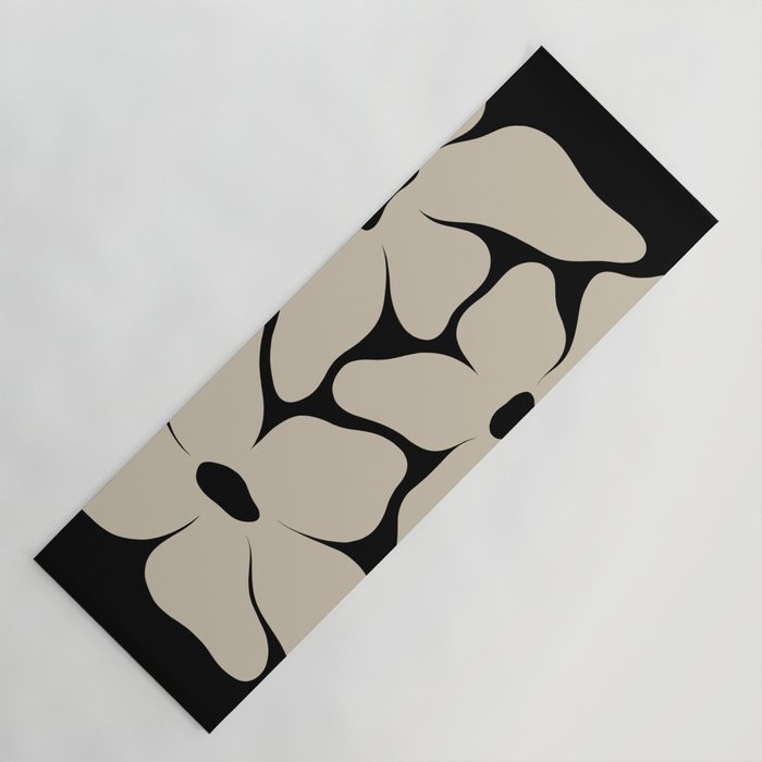 Vanilla Flower black Yoga Mat Gallery Image 1