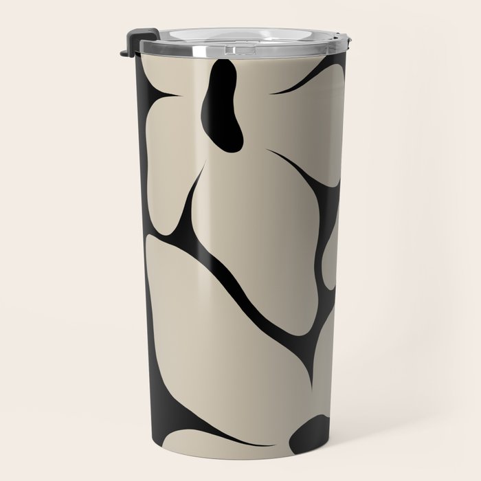 Vanilla Flower black Travel Mug Gallery Image 3