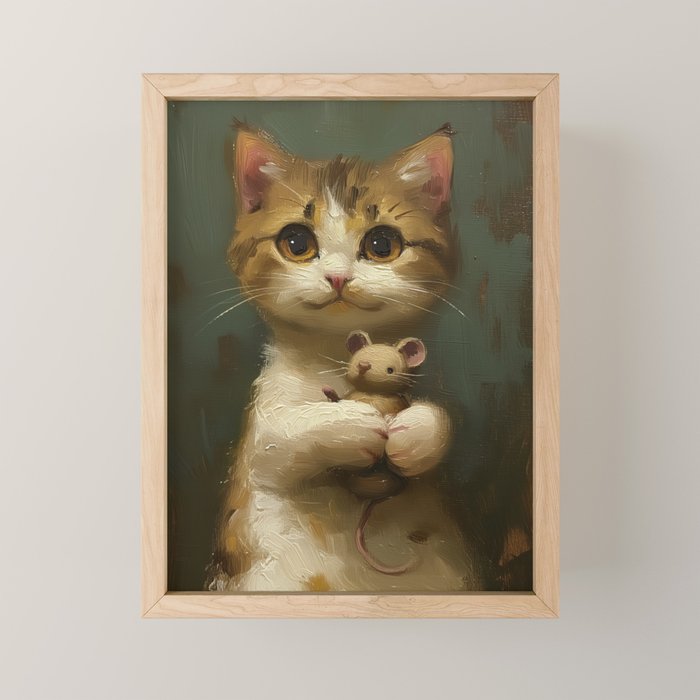 Me and my friend Mini Art Print Gallery Image 1
