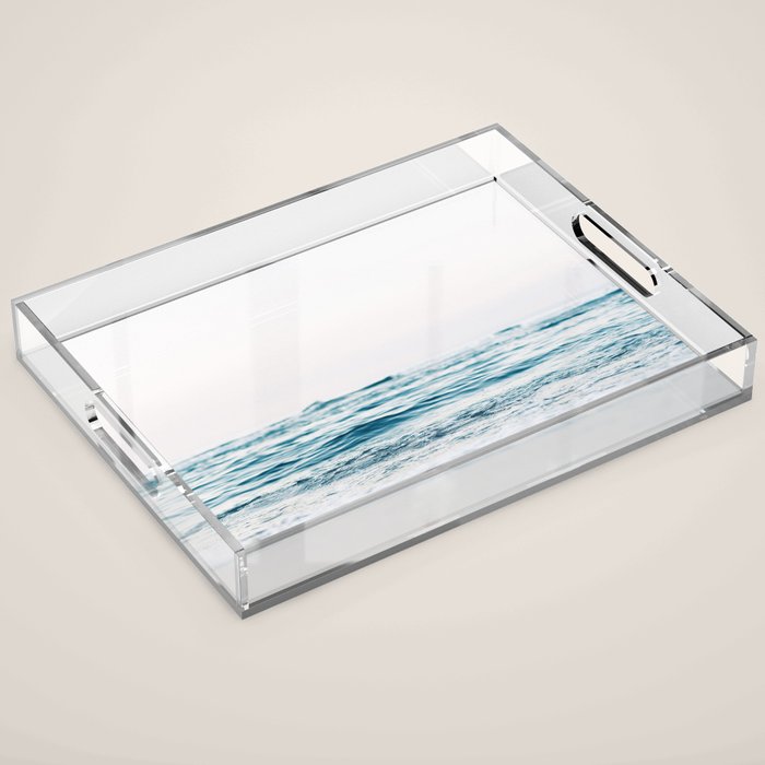 Blue Ocean Waves  Acrylic Tray Gallery Image 1