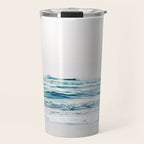 Blue Ocean Waves  Travel Mug Gallery Image 1
