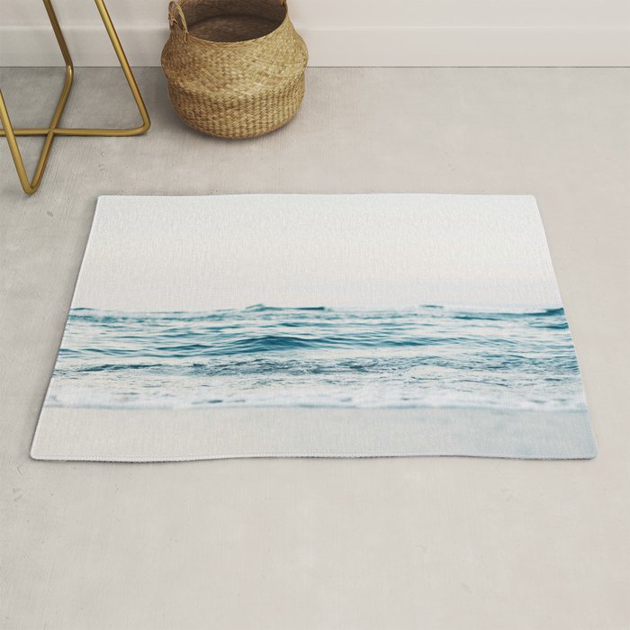 Blue Ocean Waves  Rug Gallery Image 1