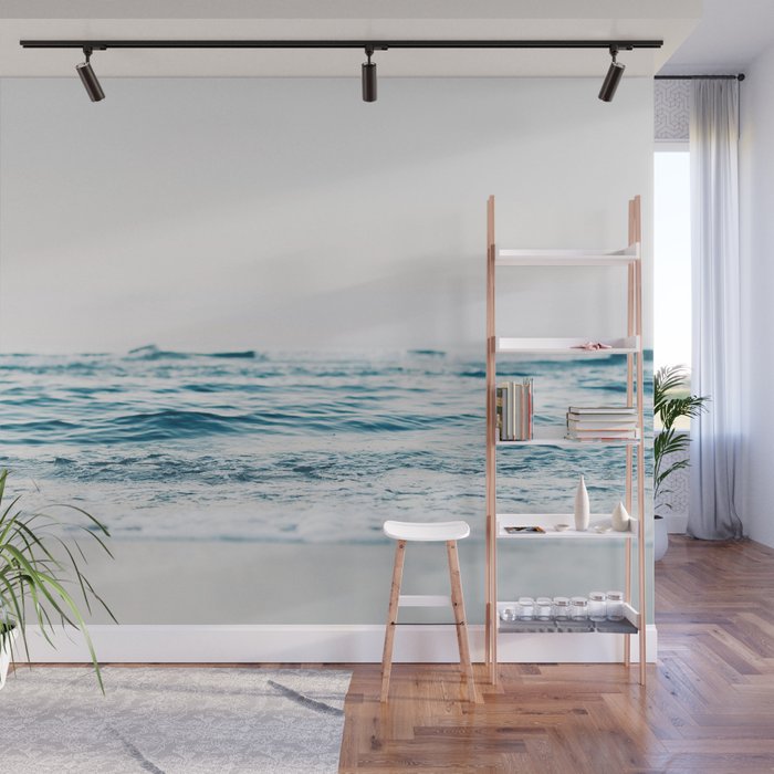 Blue Ocean Waves  Wall Mural