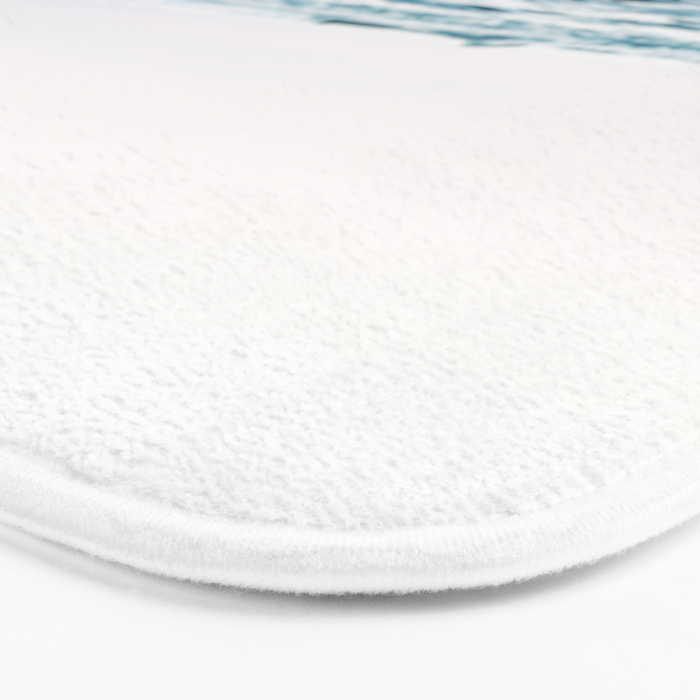 Blue Ocean Waves  Bath Mat Gallery Image 3