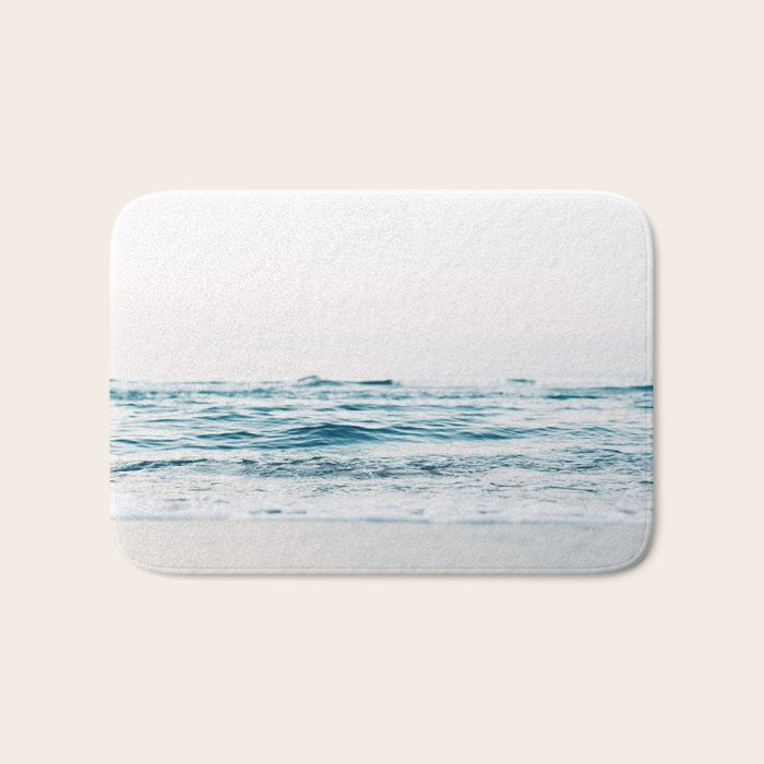Blue Ocean Waves  Bath Mat