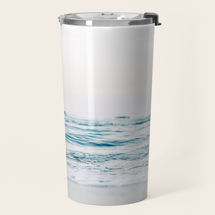 Blue Ocean Waves  Travel Mug Gallery Image 2