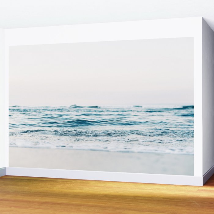 Blue Ocean Waves  Wall Mural Gallery Image 2