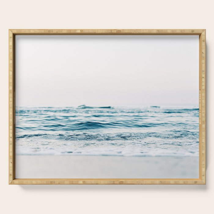 Blue Ocean Waves  Serving Tray Gallery Image 1