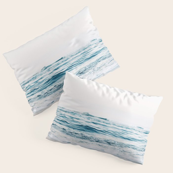 Blue Ocean Waves  Pillow Sham Gallery Image 3