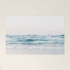 Blue Ocean Waves  Welcome Mat Gallery Image 1