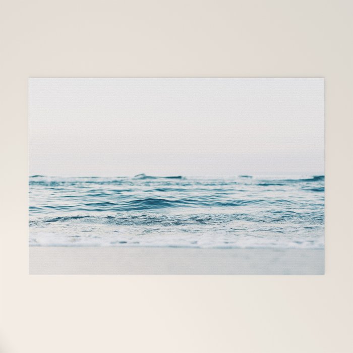 Blue Ocean Waves  Welcome Mat Gallery Image 1