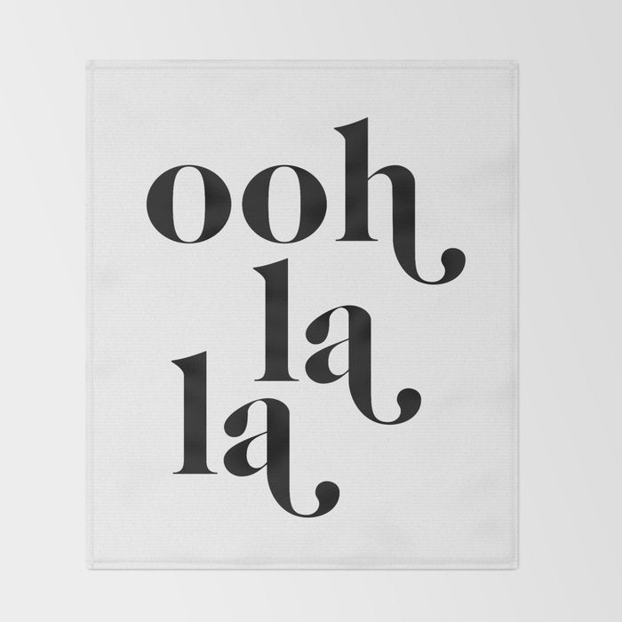 ooh la la Throw Blanket Gallery Image 2
