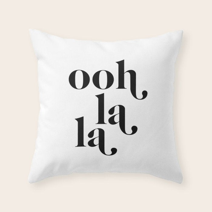 ooh la la Throw Pillow Gallery Image 6