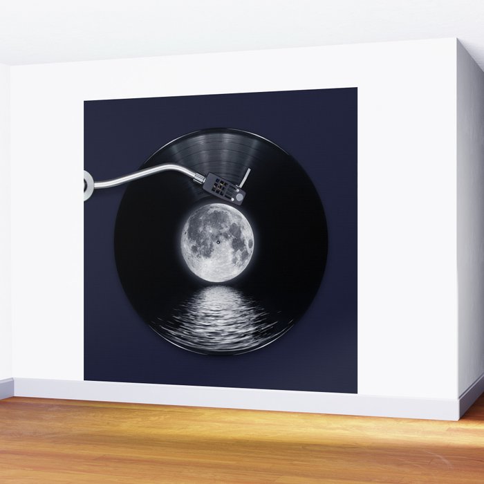 Vinyl moon Wall Mural Gallery Image 2