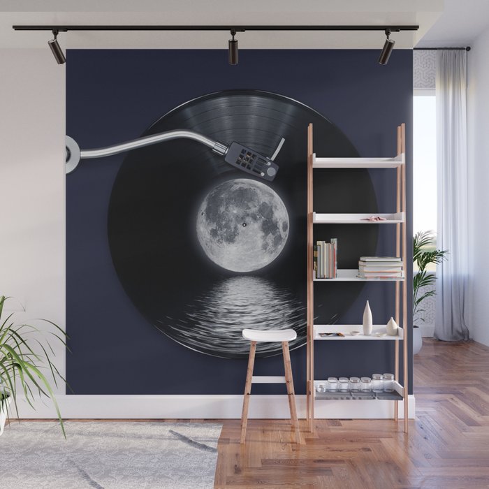 Vinyl moon Wall Mural Gallery Image 1