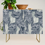 Tyrannosaurus rex indigo Credenza Gallery Image 1