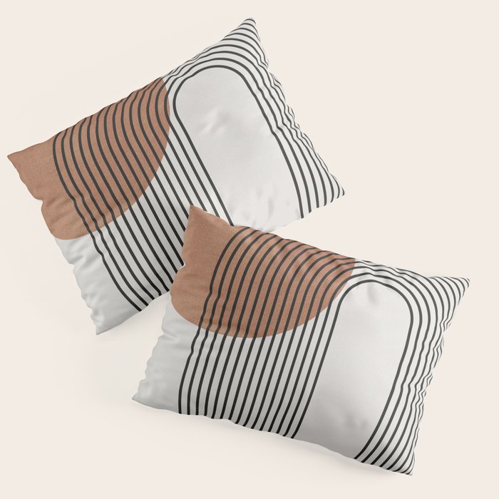 Mid Century Abstract Geometric 5 Pillow Sham Gallery Image 1