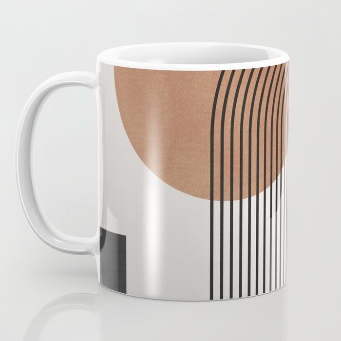 Mid Century Abstract Geometric 5 Coffee Mug Gallery Image 3