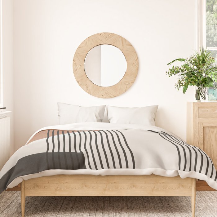 Mid Century Abstract Geometric 5 Duvet Cover Gallery Image 3