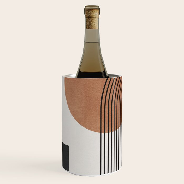 Mid Century Abstract Geometric 5 Wine Chiller Gallery Image 2