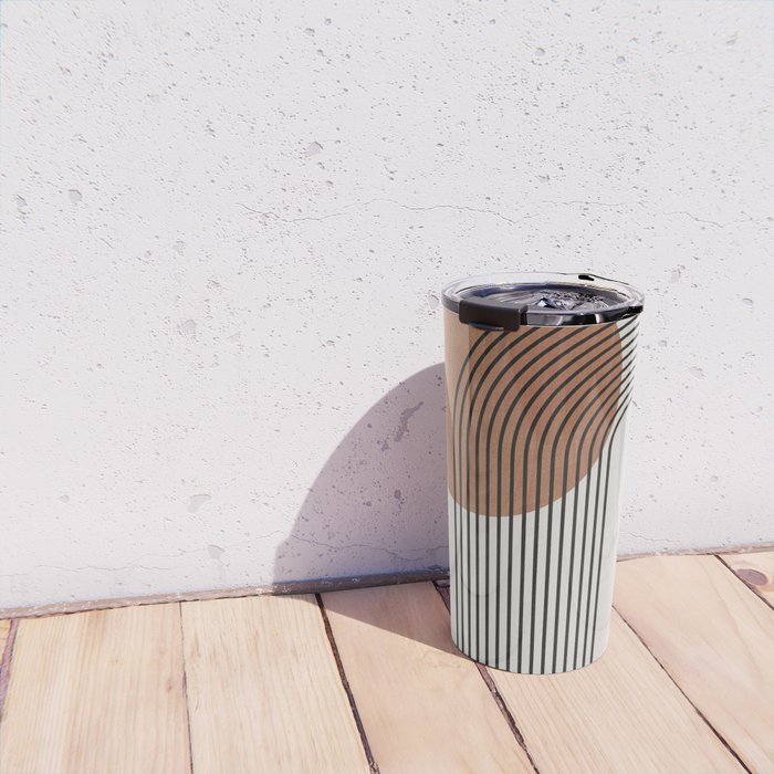 Mid Century Abstract Geometric 5 Travel Mug Gallery Image 4