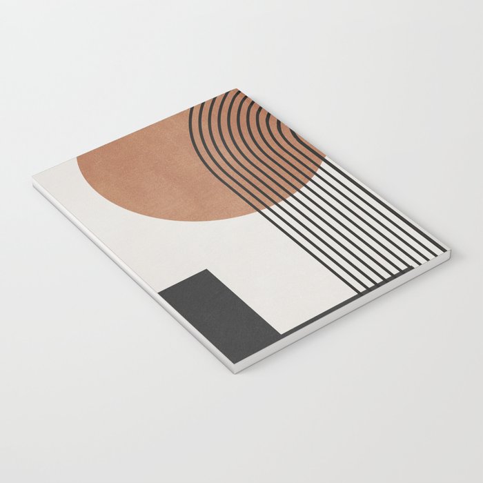 Mid Century Abstract Geometric 5 Notebook Gallery Image 3