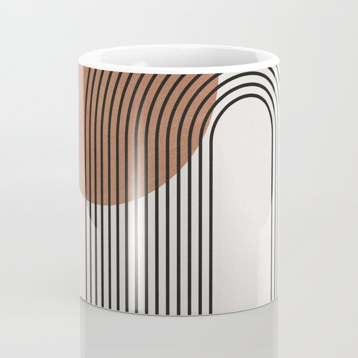 Mid Century Abstract Geometric 5 Coffee Mug Gallery Image 4